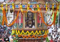 Closeup of the rath during Ratharohan